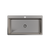 Alma Mila 900x500 XXLarge Single Bowl Tap Landing Sink Brushed Gunmetal