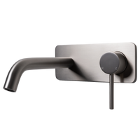 Alma Mira Brushed Nickel Wall Mixer and Spout