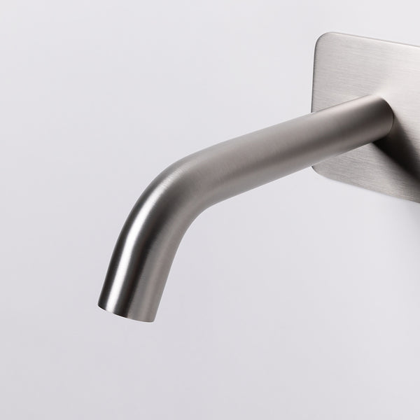 Alma Mira Brushed Nickel Wall Mixer and Spout