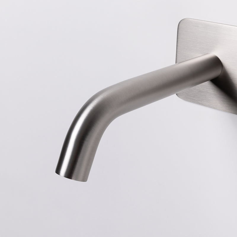 Mira Brushed Nickel Wall Mixer and Spout