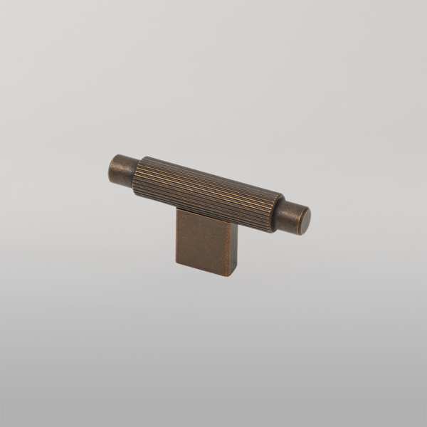 Momo Handles Momo Arpa T Knob 70mm Antique Brass