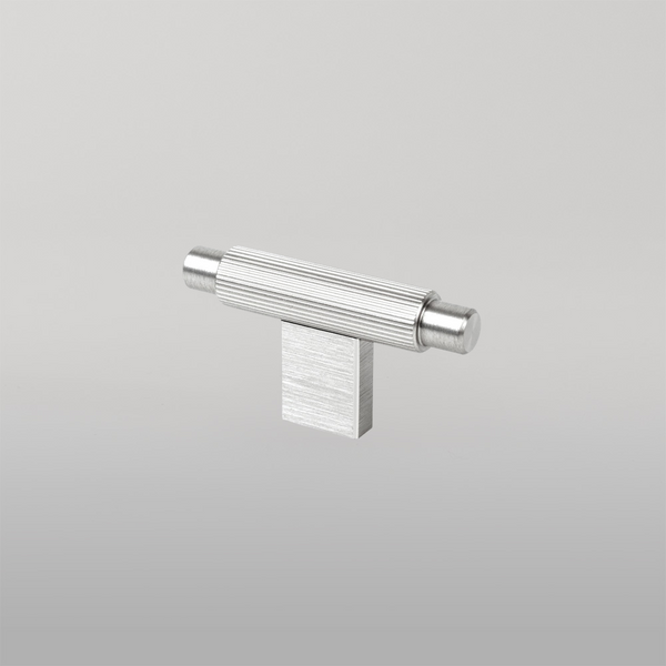 Momo Handles Momo Arpa T Knob 70mm Dull Brushed Nickel