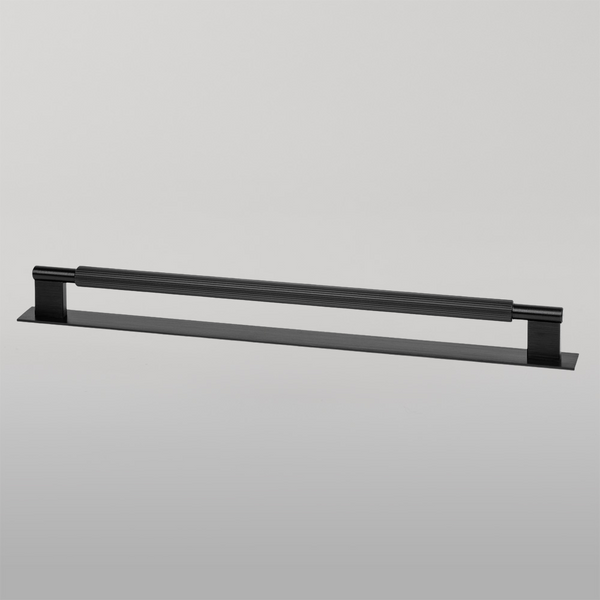 Momo Handles Momo Arpa D Handle and Backplate 320mm Brushed Black