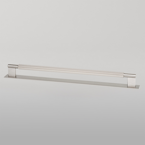 Momo Handles Momo Arpa D Handle and Backplate 320mm Dull Brushed Nickel