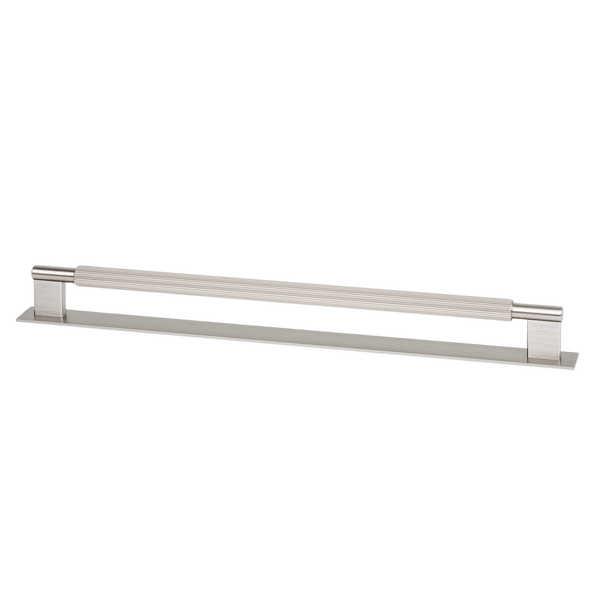 Momo Handles Momo Arpa D Handle and Backplate 320mm Dull Brushed Nickel