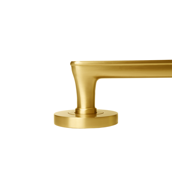 Momo Handles Aspen Solid Brass Mortice Lock Passage Lever Set Brushed Satin Brass