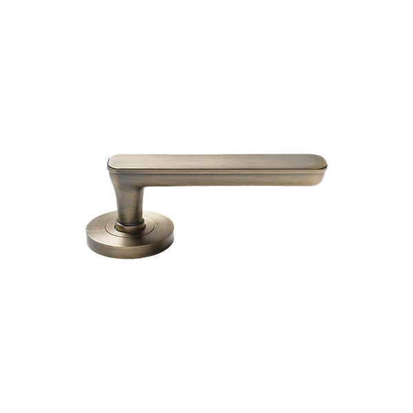 Momo Handles Aspen Solid Brass Tubular Latch Passage Lever Set Dark Brushed Brass