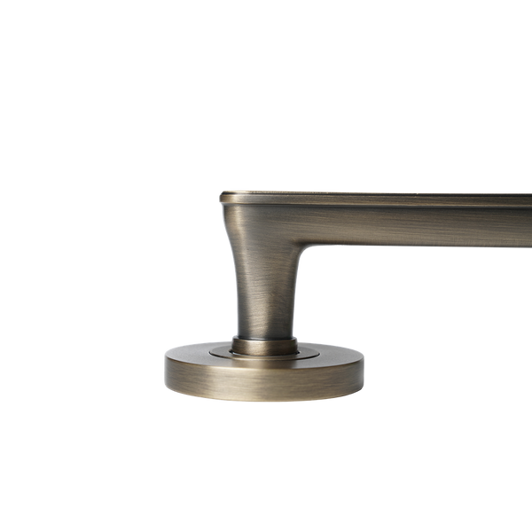 Momo Handles Aspen Solid Brass Tubular Latch Passage Lever Set Dark Brushed Brass