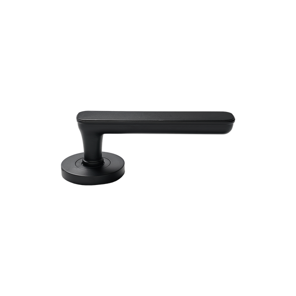 Momo Handles Aspen Solid Brass Tubular Latch Passage Lever Set Matte Black