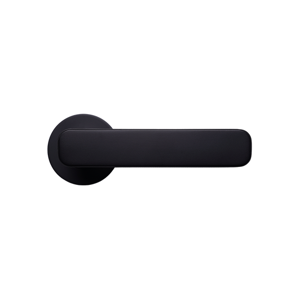 Momo Handles Aspen Solid Brass Tubular Latch Passage Lever Set Matte Black