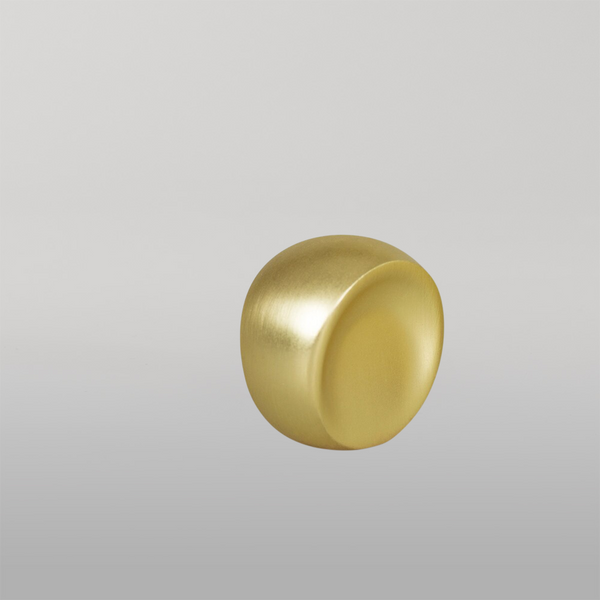 Momo Handles Momo Ball Knob 24mm Brushed Matte Brass