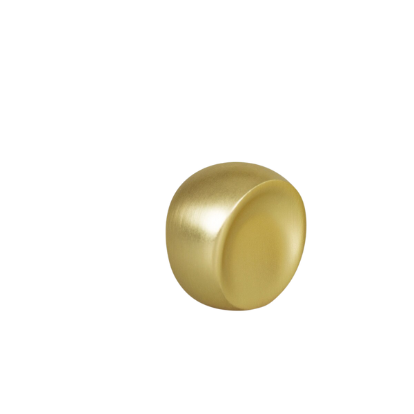 Momo Handles Momo Ball Knob 24mm Brushed Matte Brass
