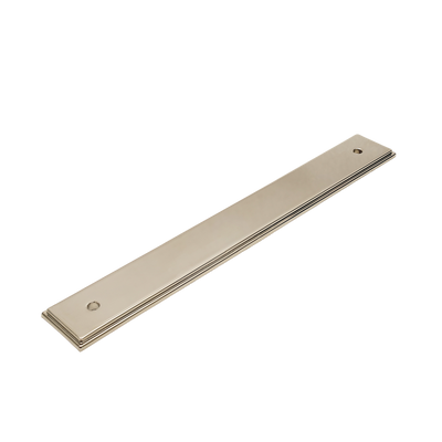 Momo Handles Barrington Bar Handle Backplate 160mm Polished Nickel