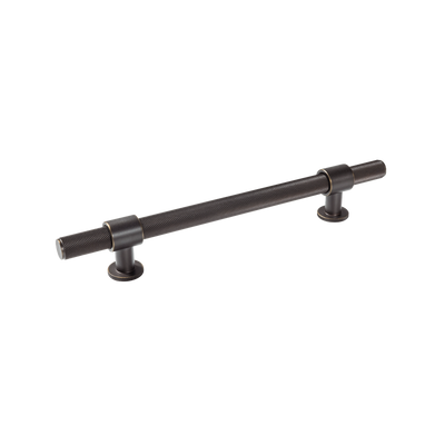 Momo Handles Belgravia Knurled Bar Pull Solid Brass 160mm Dark Bronze