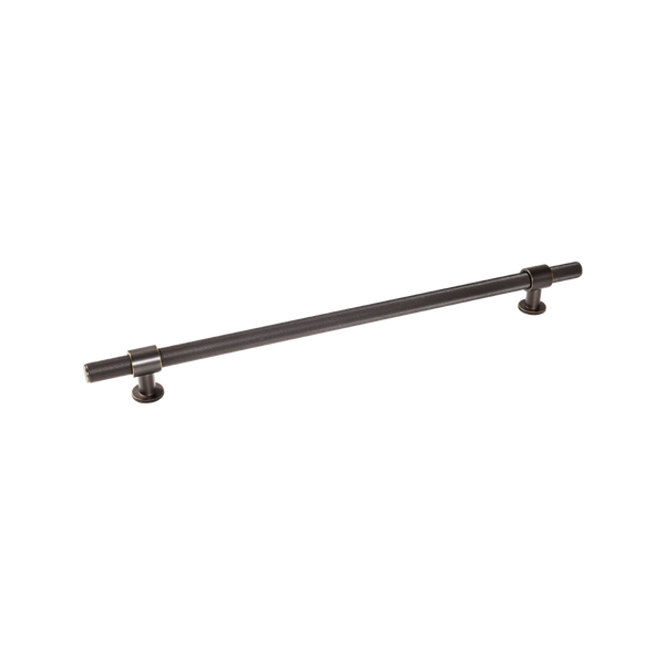 Momo Handles Belgravia Knurled Bar Pull Solid Brass 320mm Dark Bronze