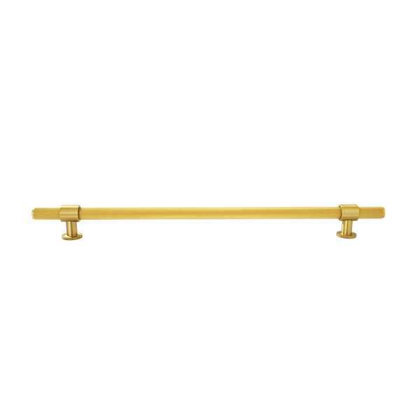 Momo Handles Belgravia Knurled Solid Brass Door Pull Handle Brushed Satin Brass