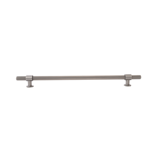 Momo Handles Belgravia Knurled Solid Brass Door Pull Handle Dull Brushed Nickel