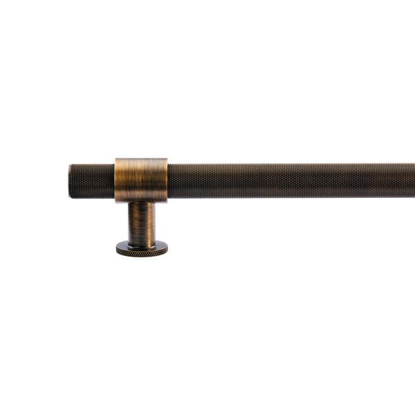 Momo Handles Belgravia Knurled Bar Pull Solid Brass 800mm Bronze