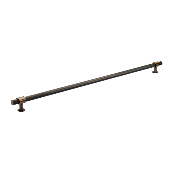 Momo Handles Belgravia Knurled Bar Pull Solid Brass 800mm Bronze