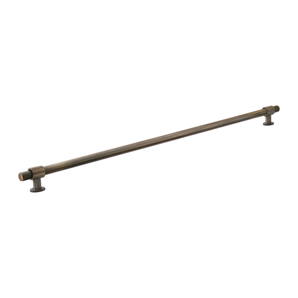 Momo Handles Belgravia Knurled Bar Pull Solid Brass 800mm Dark Brushed Brass