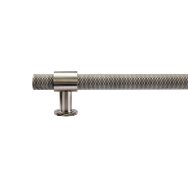 Momo Handles Belgravia Knurled Bar Pull Solid Brass 800mm Dull Brushed Nickel