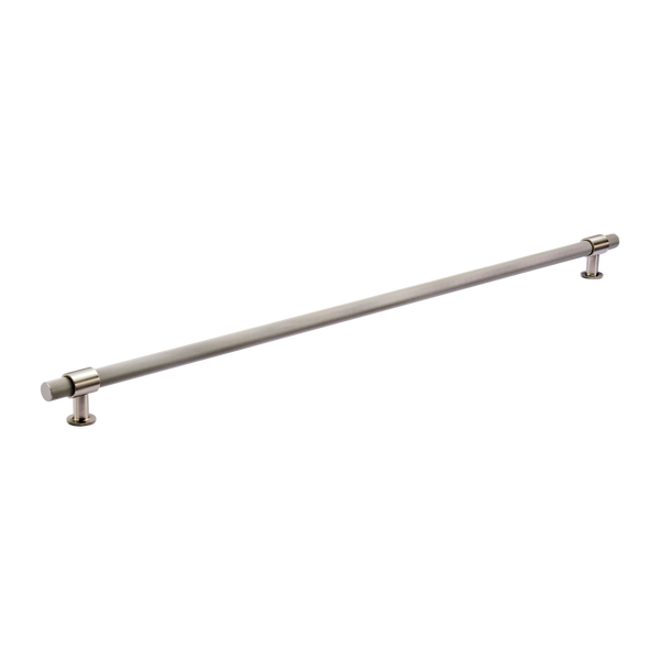 Momo Handles Belgravia Knurled Bar Pull Solid Brass 800mm Dull Brushed Nickel