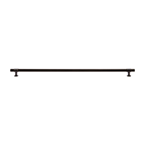 Momo Handles Belgravia Knurled Bar Pull Solid Brass 800mm Dark Bronze