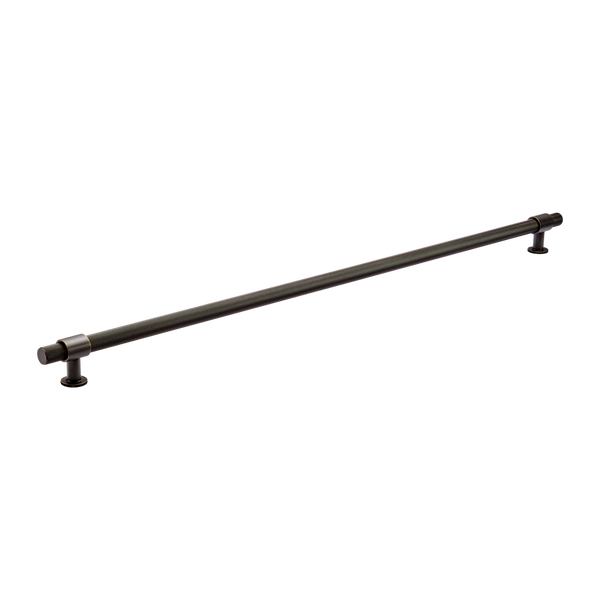 Momo Handles Belgravia Knurled Bar Pull Solid Brass 800mm Dark Bronze