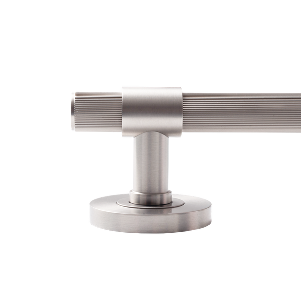 Momo Handles Belgravia Solid Brass Lined Lever Entrance Set Dull Brushed Nickel