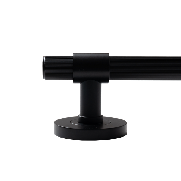 Momo Handles Belgravia Solid Brass Lined Tubular Latch Passage Lever Set Matte Black