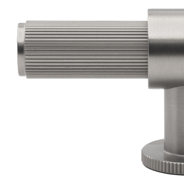 Momo Handles Belgravia Lined T Knob Solid Brass 82mm Dull Brushed Nickel