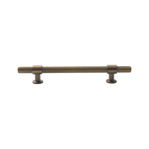 Momo Handles Belgravia Lined Bar Pull Solid Brass 160mm Dark Brushed Brass