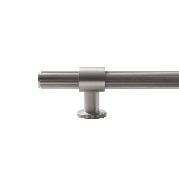 Momo Handles Belgravia Lined Bar Pull Solid Brass 160mm Dull Brushed Nickel