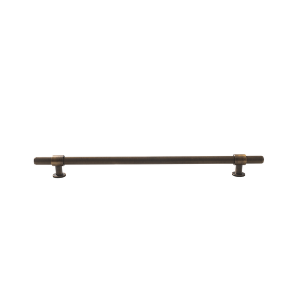 Momo Handles Belgravia Lined Bar Pull Solid Brass 320mm Bronze