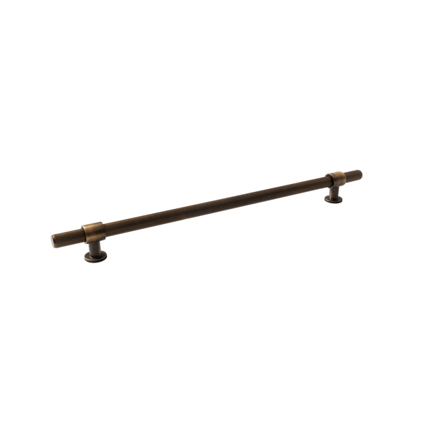 Momo Handles Belgravia Lined Bar Pull Solid Brass 320mm Bronze