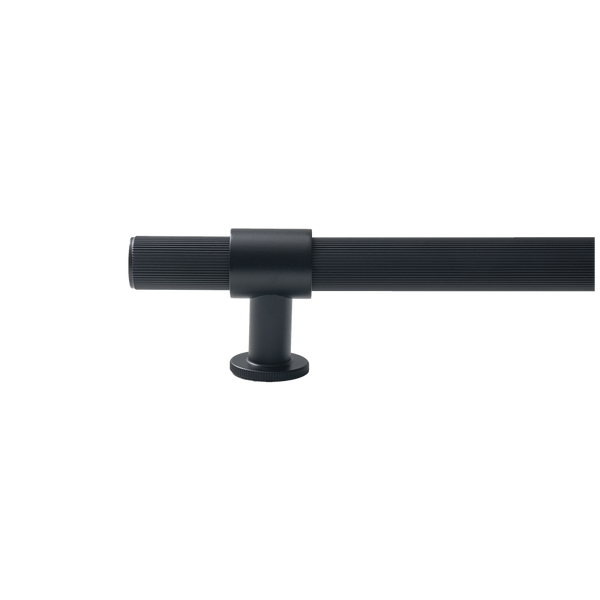 Momo Handles Belgravia Lined Solid Brass Door Pull Handle Matte Black