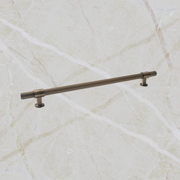 Momo Handles Belgravia Lined Solid Brass Entrance Pull Handle Dark Brushed Brass