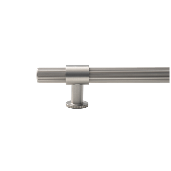Momo Handles Belgravia Lined Solid Brass Entrance Pull Handle Dull Brushed Nickel