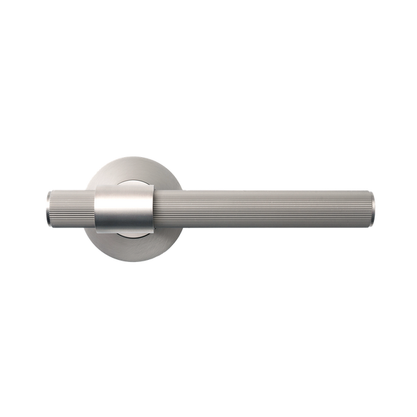 Momo Handles Belgravia Solid Brass Lined Lever Handle Set Dull Brushed Nickel