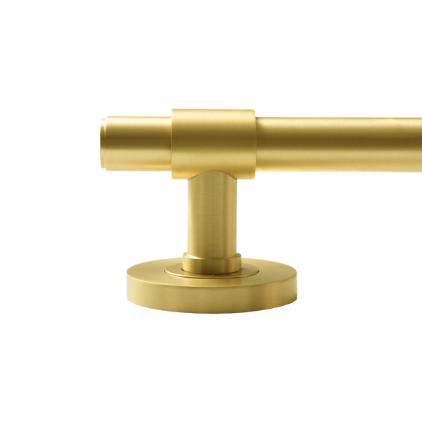 Momo Handles Belgravia Plain Solid Brass Mortice Lock Privacy Lever Set Brushed Satin Brass
