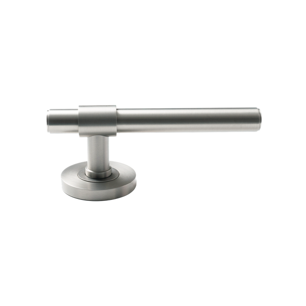 Momo Handles Belgravia Plain Solid Brass Tubular Latch Passage Lever Set Dull Brushed Nickel