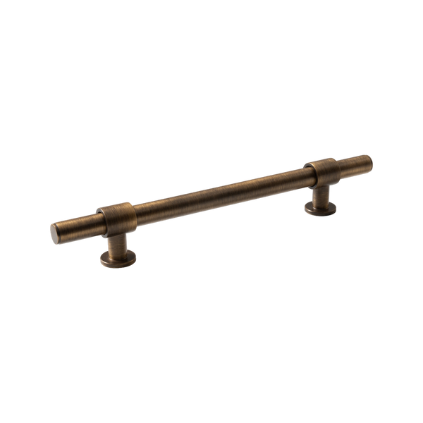 Momo Handles Belgravia Plain Bar Pull Solid Brass 160mm Bronze