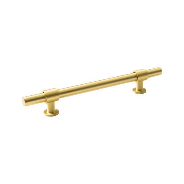 Momo Handles Belgravia Plain Bar Pull Solid Brass 160mm Brushed Satin Brass