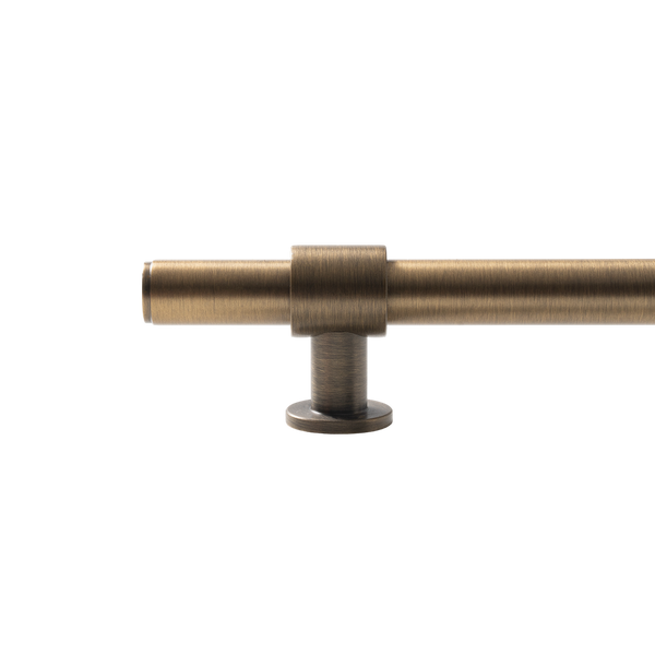 Momo Handles Belgravia Plain Bar Pull Solid Brass 160mm Dark Brushed Brass