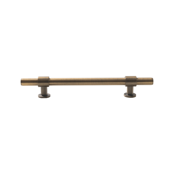Momo Handles Belgravia Plain Bar Pull Solid Brass 160mm Dark Brushed Brass