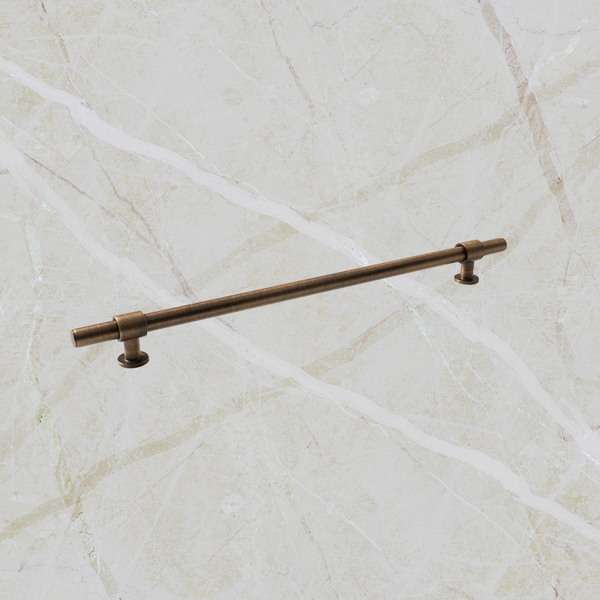 Momo Handles Belgravia Plain Bar Pull Solid Brass 320mm Bronze
