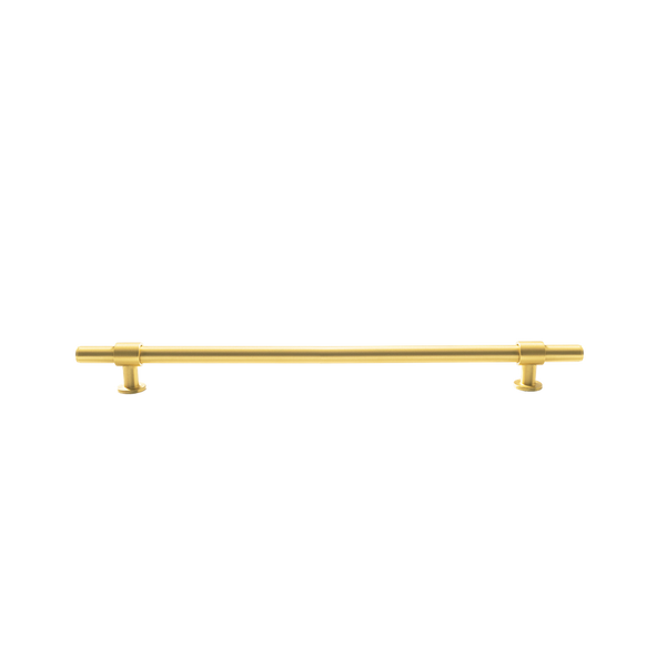 Momo Handles Belgravia Plain Bar Pull Solid Brass 320mm Brushed Satin Brass