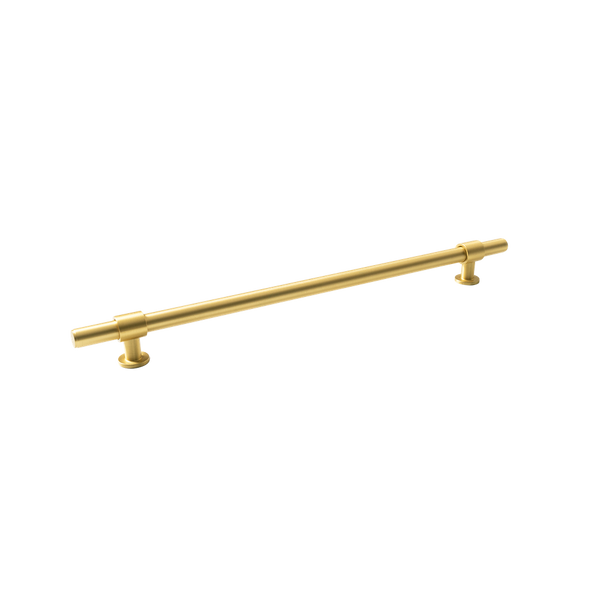 Momo Handles Belgravia Plain Bar Pull Solid Brass 320mm Brushed Satin Brass