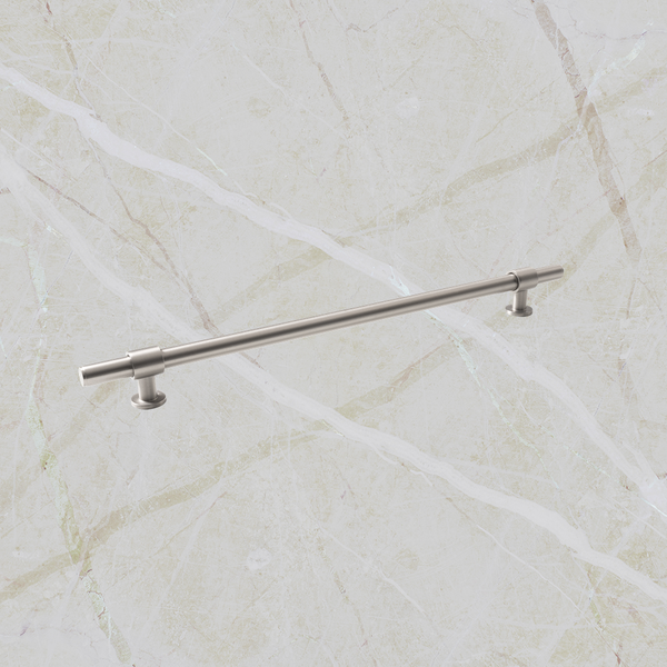 Momo Handles Belgravia Plain Bar Pull Solid Brass 320mm Dull Brushed Nickel