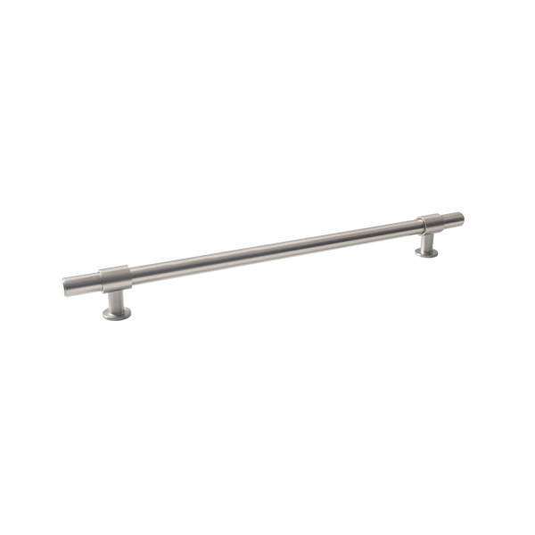 Momo Handles Belgravia Plain Appliance Pull Solid Brass 416mm Dull Brushed Nickel